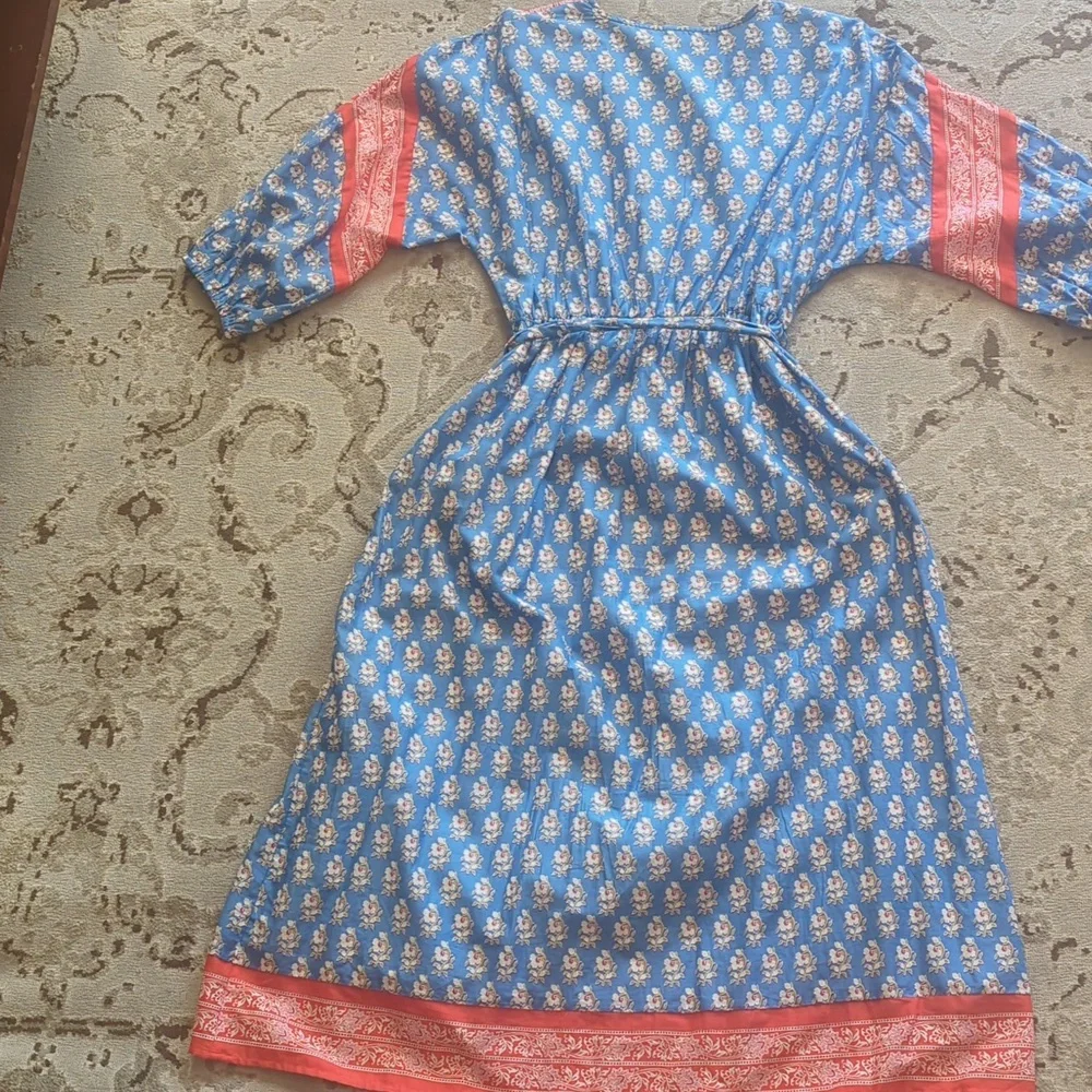 J. Crew Blue and Pink Floral Maxi Dress - Picture 6 of 7